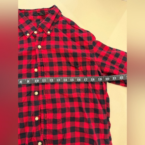 J. Crew Red and Black Casual Button Down Shirt - Picture 6 of 6